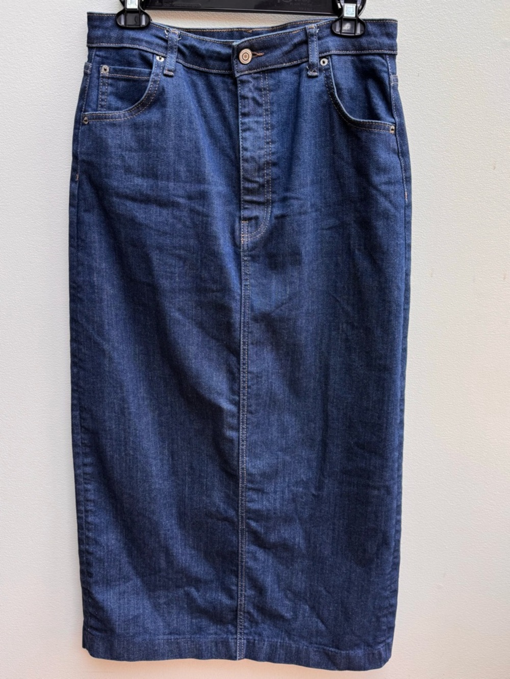 Zara Dark Blue Denim Maxi Skirt